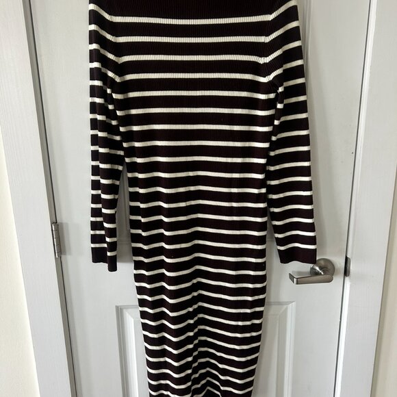 PRIMARK STRIPPED MIDI KNIT DRESS - Picture 7 of 11